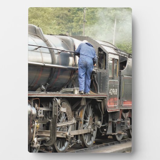 PLAQUE PHOTO TRAINS À VAPEUR (Devant)