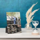 PLAQUE PHOTO TRAINS À VAPEUR (Côté)