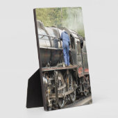 PLAQUE PHOTO TRAINS À VAPEUR (Côté)