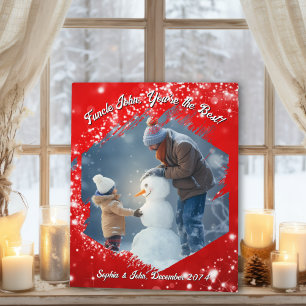 Plaque Photo Trame photo Twinkings Stars Red Brushstroke