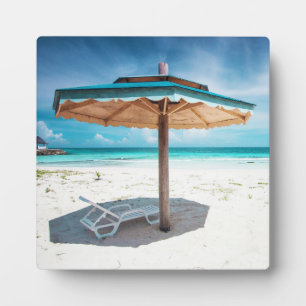 Plaque Photo Transat De Plage Et Parapluie Silver Sands Beach