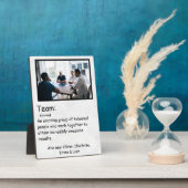 Plaque Photo Travail d'équipe de définition et de photographie  (Côté)