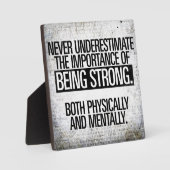 Plaque Photo Travail F#cking Harder - Motivation de l'entraînem (Recto)