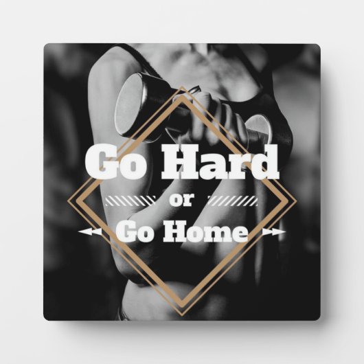 Plaque Photo Travail F#cking Harder - Motivation de l'entraînem (Devant)