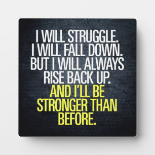 Plaque Photo Travail F#cking Harder - Motivation de l'entraînem