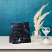 Plaque Photo Travailler dur dans le silence - Succès - Wolf Mot (Insitu)