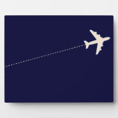 Plaque Photo travel airplane with dotted line (Devant)