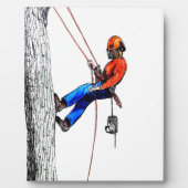 Plaque Photo Tree Surgeon Arborist Forester (Devant)