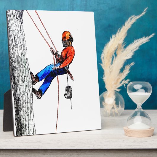 Plaque Photo Tree Surgeon Arborist Forester (Côté)