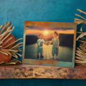 Plaque Photo Trendy Rich Copper Patina Metallic (Côté)