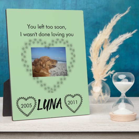 Plaque Photo Tribut de sensibilisation au lymphome à jamais aim (Côté)