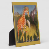 Plaque Photo Trio d'art africain (Côté)