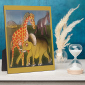 Plaque Photo Trio d'art africain (Côté)