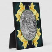 Plaque Photo Trio Rose Jaune Créez votre propre photo (Côté)