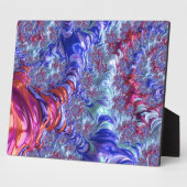 Plaque Photo Trippy coloré Super numérique Abstrait Fractal (Côté)