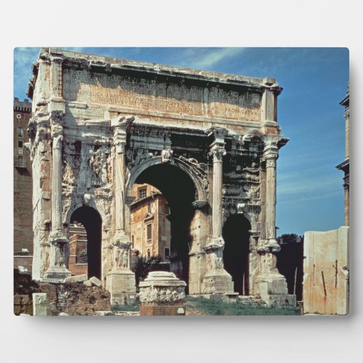 Plaque Photo Triumphal Arch of Septimius Severus, dedicated (Devant)