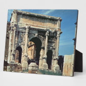 Plaque Photo Triumphal Arch of Septimius Severus, dedicated (Côté)