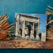 Plaque Photo Triumphal Arch of Septimius Severus, dedicated (Côté)