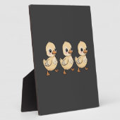 Plaque Photo Trois colliers marchant dans une rangée - mignon (Côté)