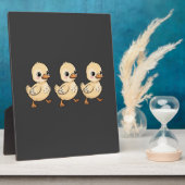 Plaque Photo Trois colliers marchant dans une rangée - mignon (Côté)