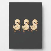 Plaque Photo Trois colliers marchant dans une rangée - mignon (Devant)