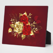 Plaque Photo Trois Roses de bijoux (Côté)