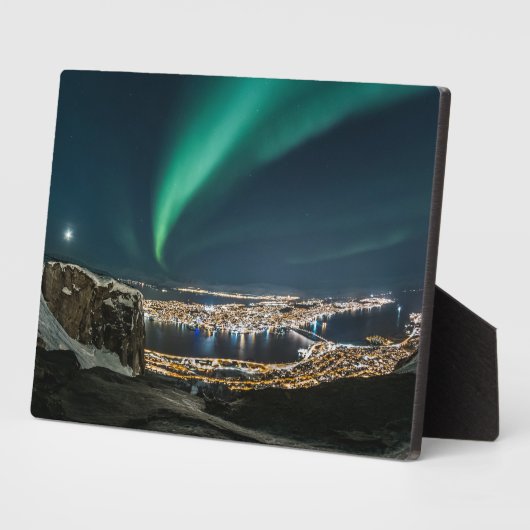 Plaque Photo Tromso Northern Lights (Côté)
