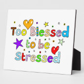 Plaque Photo Trop béni pour être souligné (Côté)