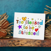 Plaque Photo Trop béni pour être souligné (Côté)