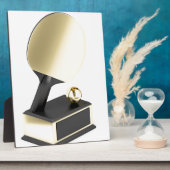 Plaque Photo Trophée de tennis de table (Côté)