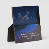 Plaque Photo Tropical Faith Tabletop (Recto)