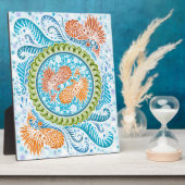 Plaque Photo Tropical Koi Mandala (Côté)