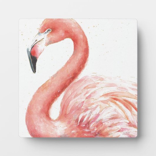 Plaque Photo Tropical | Pink Flamingo (Devant)