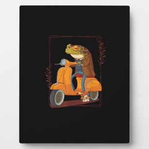 Plaque Photo Trottinette Grenouille Champignon Goblincore Acadé