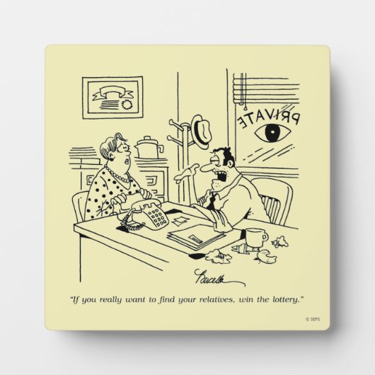 Plaque Photo Trouver des parents (Devant)