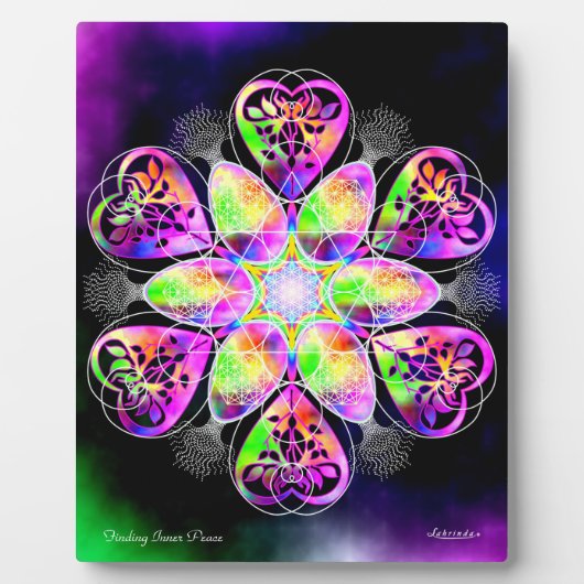 Plaque Photo Trouver la paix intérieure (Devant)