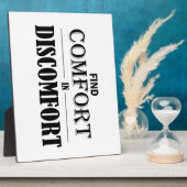 Plaque Photo Trouver le confort dans l'inconfort (Côté)