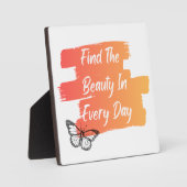 Plaque Photo Trouvez La Beauté Dans Chaque Jour (Recto)