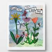 Plaque Photo Trouvez la joie dans le jour | Art (Devant)