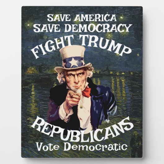 Plaque Photo Trump (Devant)