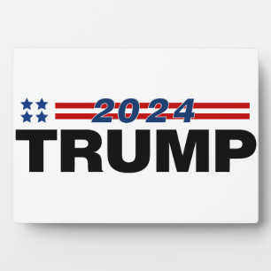 Plaque Photo Trump 2024