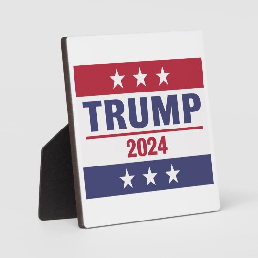 Plaque Photo Trump 2024 (Recto)
