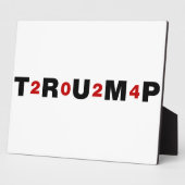 Plaque Photo Trump 2024 Rouge (Côté)