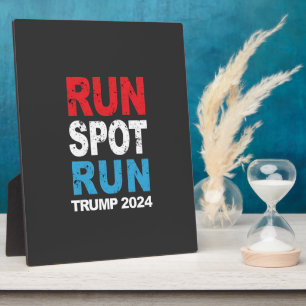 Plaque Photo Trump 2024 Trump Vance élection de Run Spot Run Tr