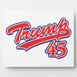 Plaque Photo Trump 45 !