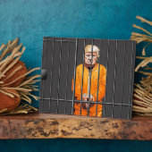 Plaque Photo Trump en prison 8x10 avec de l'Easel (Côté)