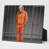 Plaque Photo Trump en prison 8x10 avec de l'Easel (Côté)