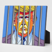 Plaque Photo Trump en prison 8x10 avec de l'Easel (Côté)