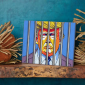Plaque Photo Trump en prison 8x10 avec de l'Easel (Côté)