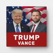 Plaque Photo Trump Vance 2024 (Devant)